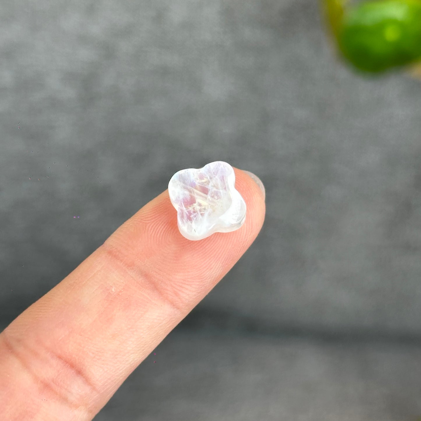 Natural Moonstone Four Point Charm