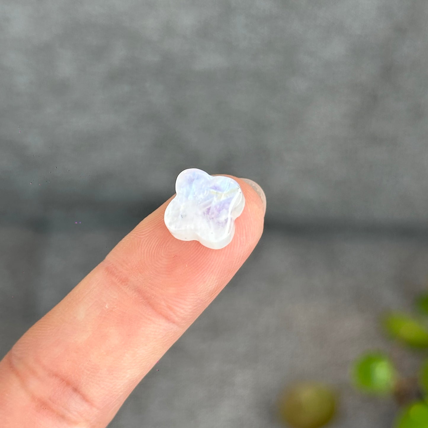 Natural Moonstone Four Point Charm