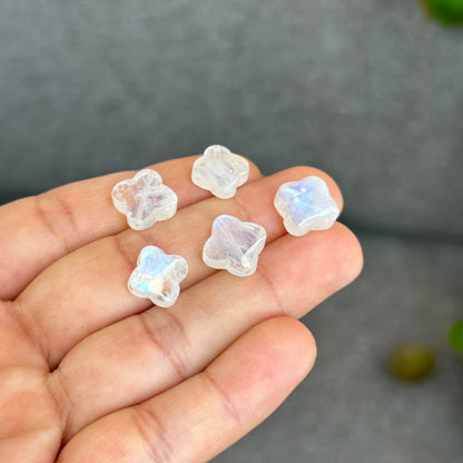 Natural Moonstone Four Point Charm