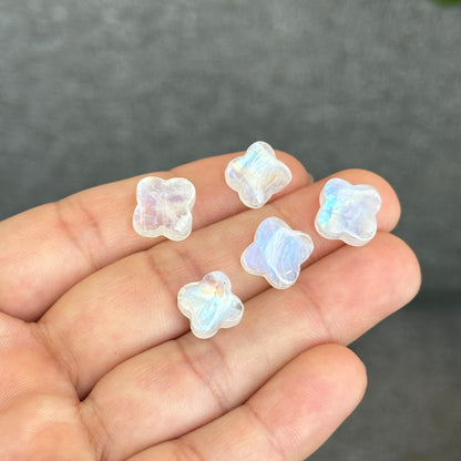 Natural Moonstone Four Point Charm