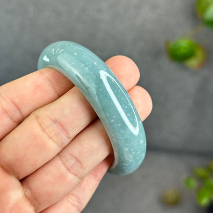 Bracelet Jadeite Jade Style Feuille Taille 53 mm