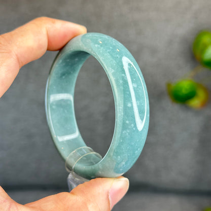 Bracelet Jadeite Jade Style Feuille Taille 53 mm