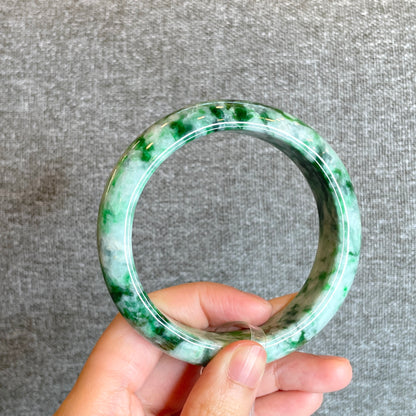 Son Thuy Jadeite Jade Bangle Style Feuille Taille 62,02 mm