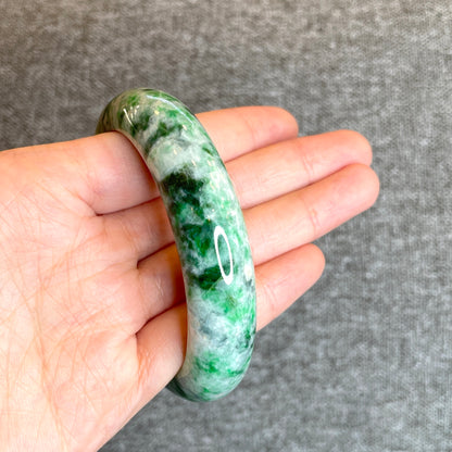 Son Thuy Jadeite Jade Bangle Style Feuille Taille 62,02 mm