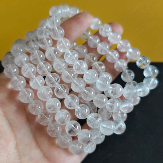 Natural Clear Quartz Bracelet Size 8 mm