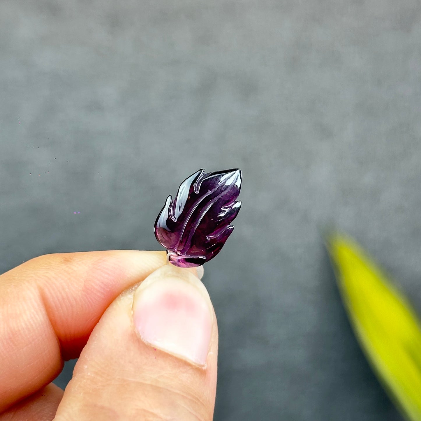 Natural Purple Garnet Charm