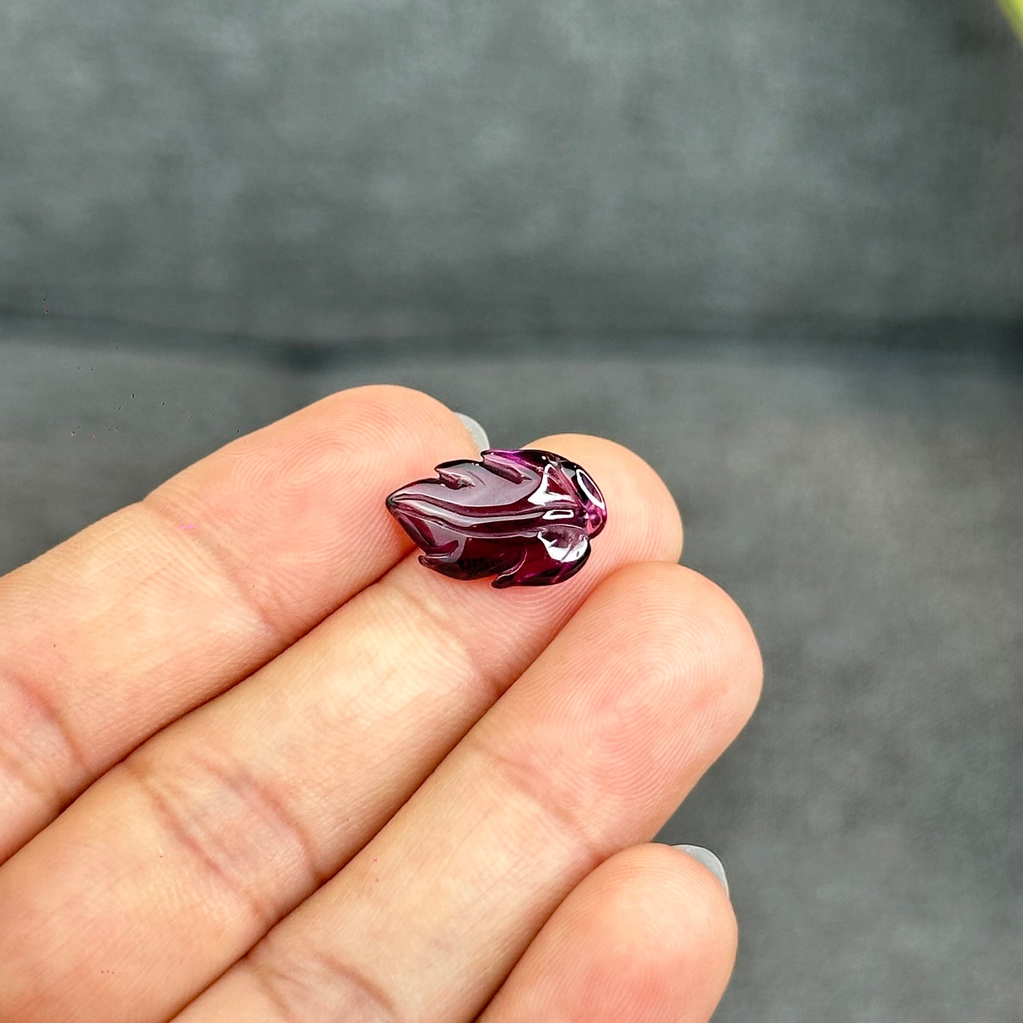 Natural Purple Garnet Charm