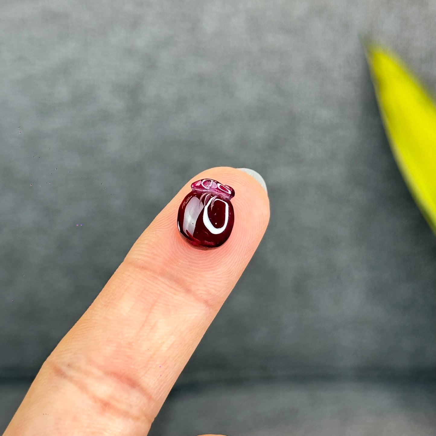 Natural Purple Garnet Charm