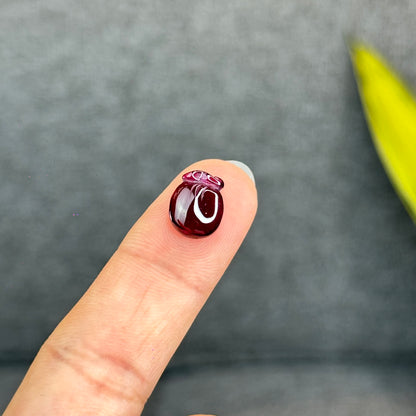 Natural Purple Garnet Charm