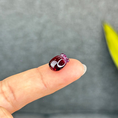 Natural Purple Garnet Charm