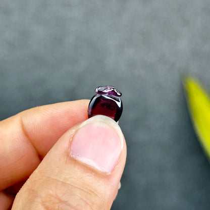 Natural Purple Garnet Charm