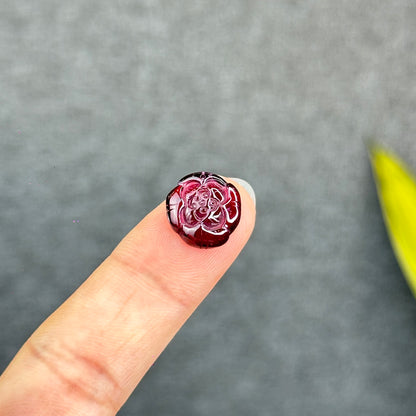 Natural Purple Garnet Charm