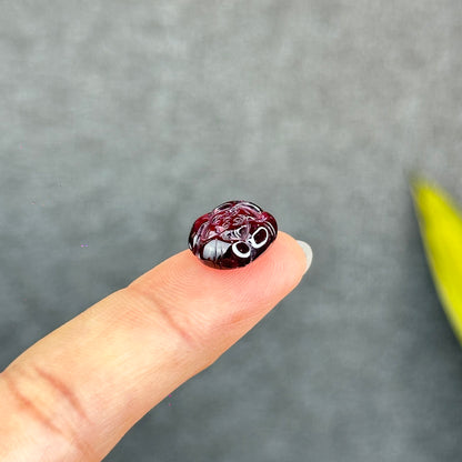 Natural Purple Garnet Charm