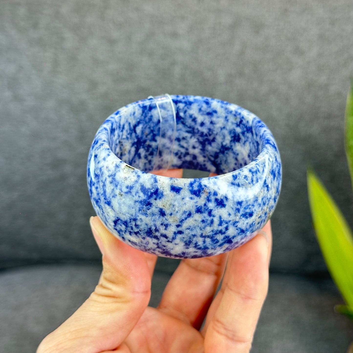 Natural Lapis Lazuli Bangle Size 55 mm