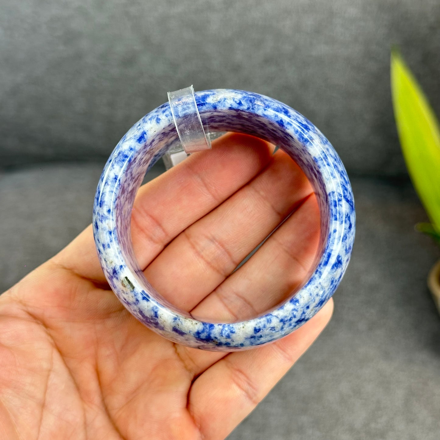 Natural Lapis Lazuli Bangle Size 55 mm