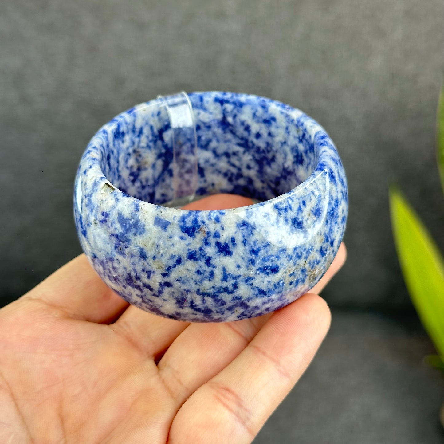 Natural Lapis Lazuli Bangle Size 55 mm