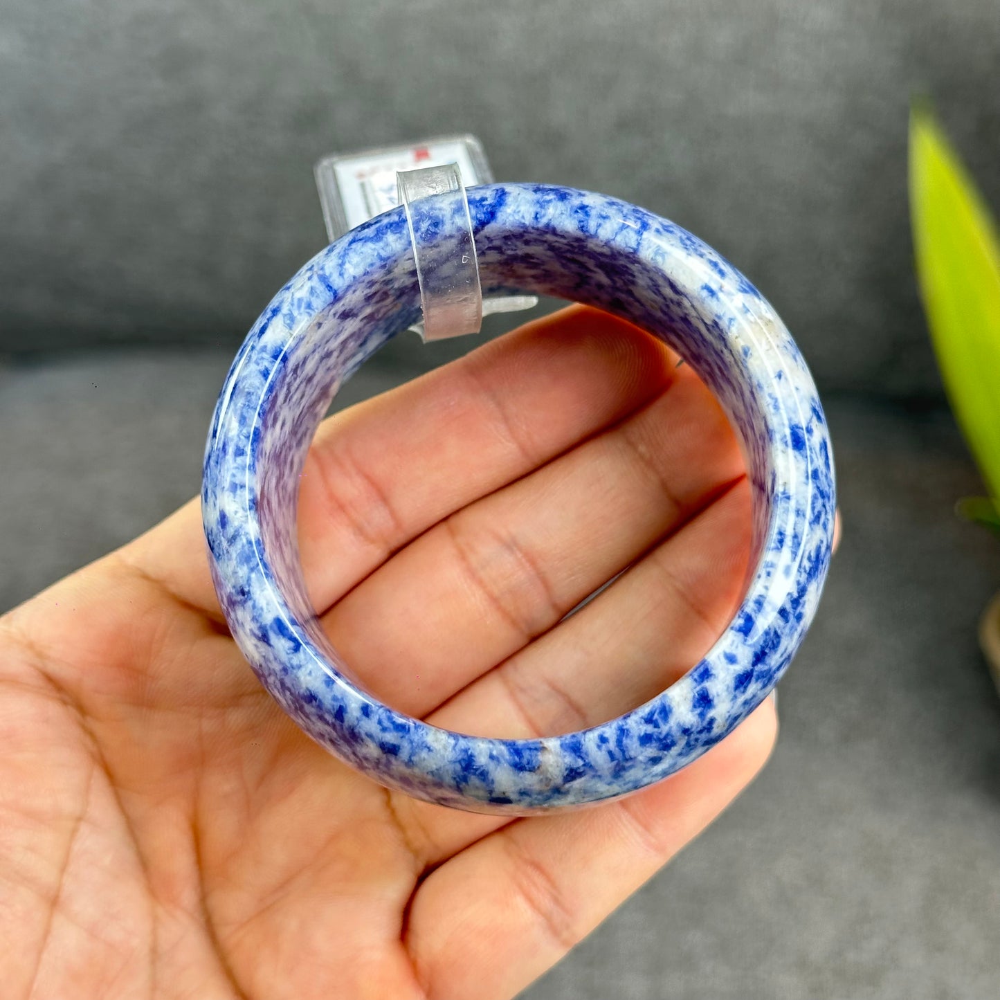 Natural Lapis Lazuli Bangle Size 55 mm