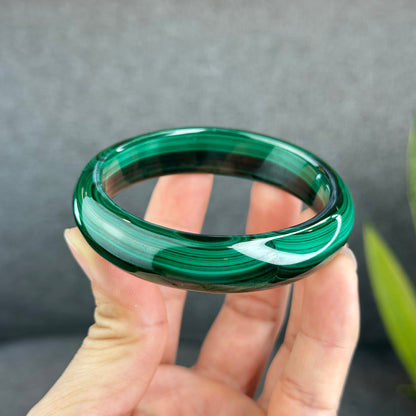 Bracelet Malachite Style Feuille Taille 58,7 mm
