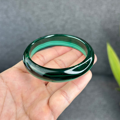 Bracelet Malachite Style Feuille Taille 58,7 mm