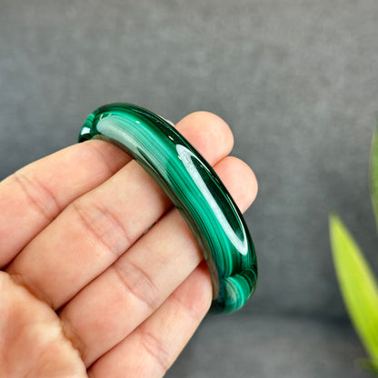 Bracelet Malachite Style Feuille Taille 58,7 mm