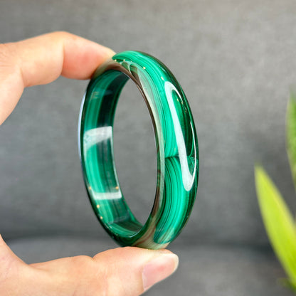 Bracelet Malachite Style Feuille Taille 58,7 mm