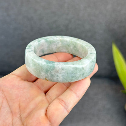 Natural Jadeite Jade Bangle Square Style Size 53 mm