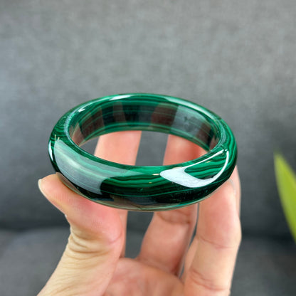 Bracelet Malachite Style Feuille Taille 53,8 mm