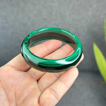 Bracelet Malachite Style Feuille Taille 53,8 mm