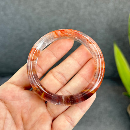 Natural Fire Quartz Bangle Size 53 mm