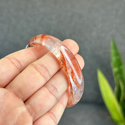 Natural Fire Quartz Bangle Size 53 mm