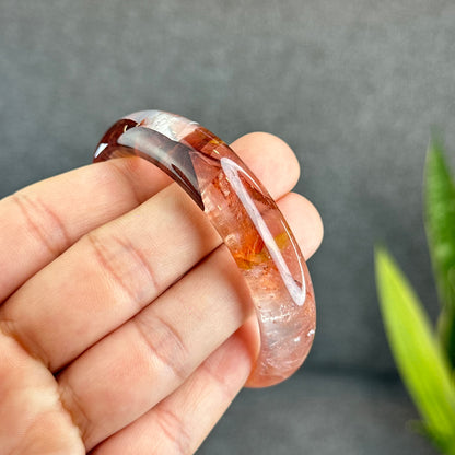 Natural Fire Quartz Bangle Size 53 mm