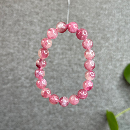 Light Pink Tourmaline Bracelet Size 10 mm