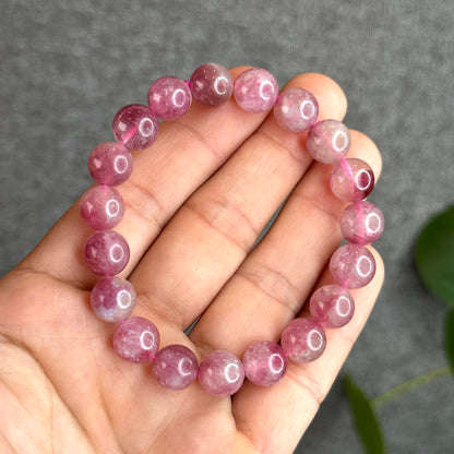 Light Pink Tourmaline Bracelet Size 10 mm