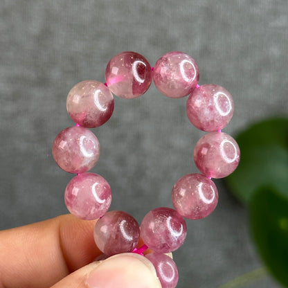 Light Pink Tourmaline Bracelet Size 10 mm