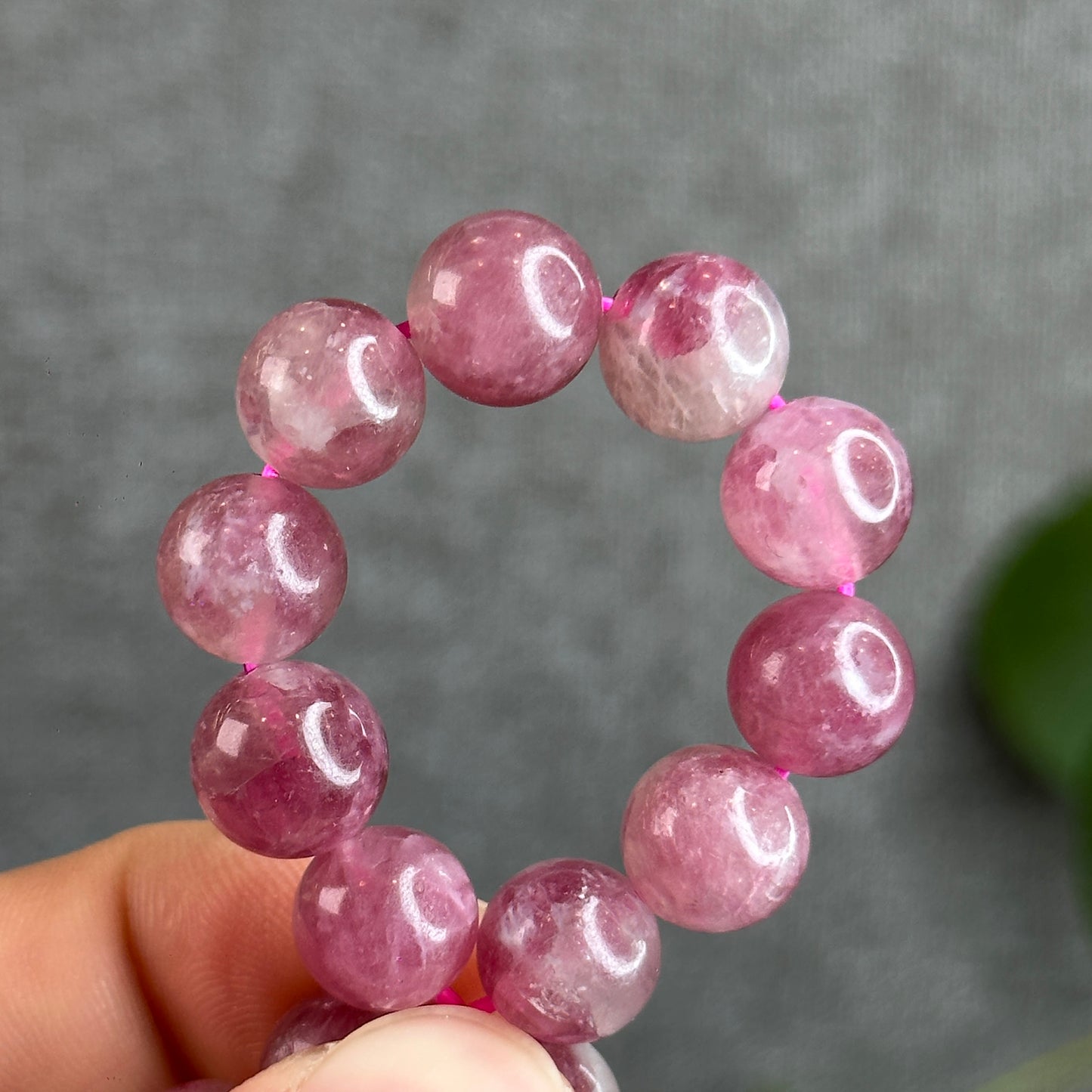 Light Pink Tourmaline Bracelet Size 10 mm