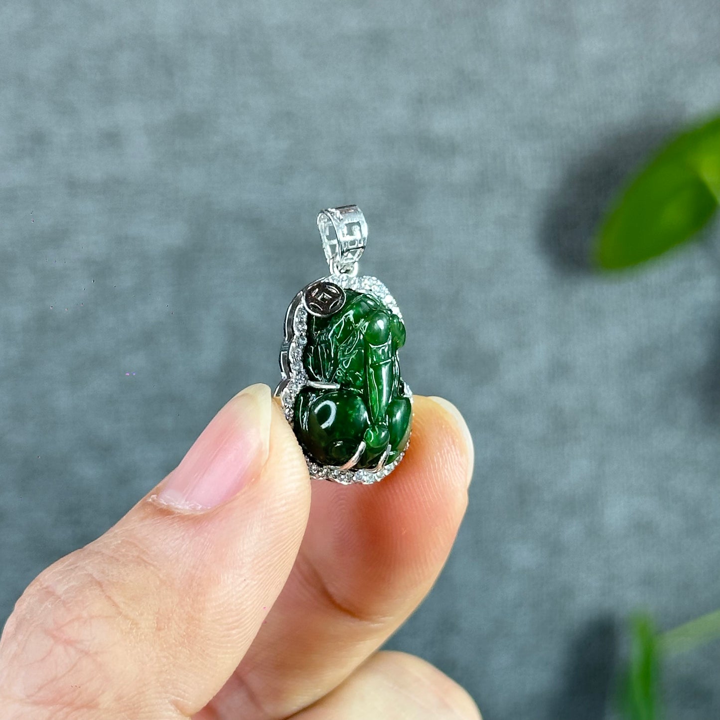 Pixiu Natural Nephrite Jade Pendant