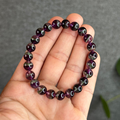 Watermelon Fluorite Bracelet Size 8.3 mm