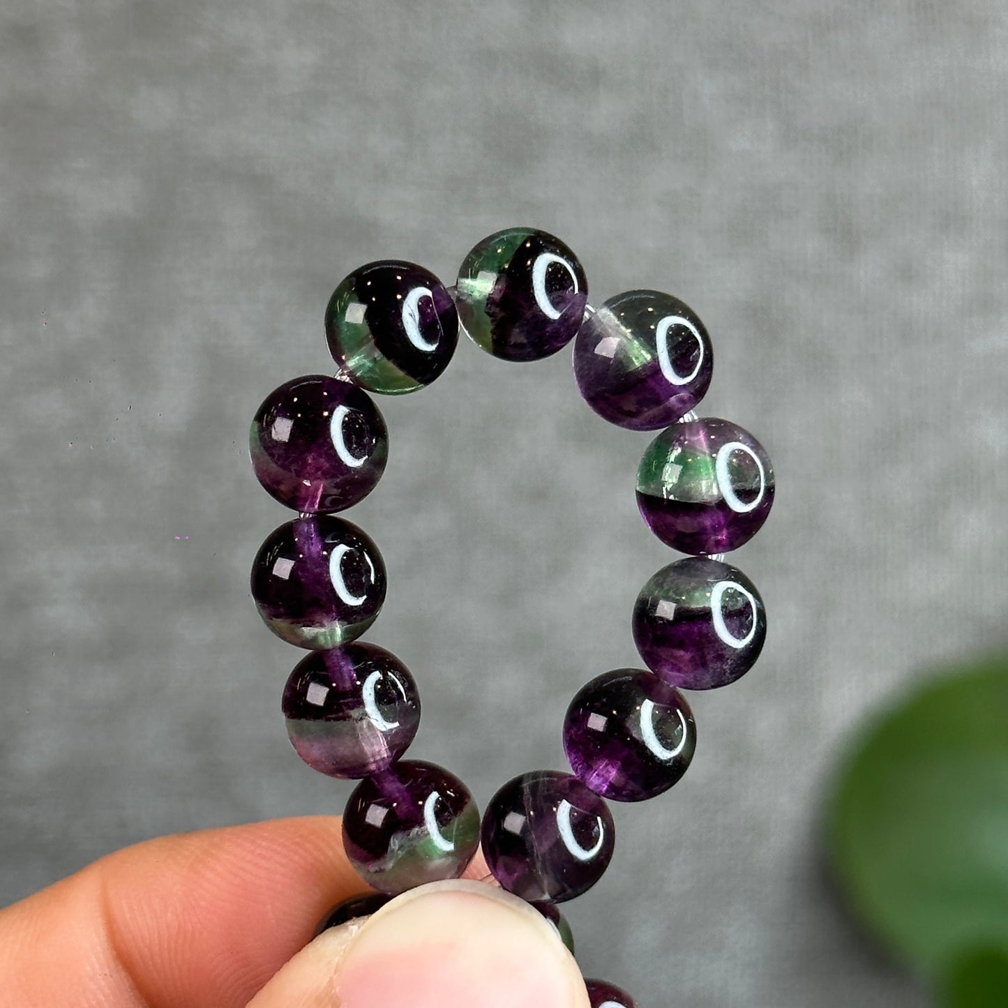 Watermelon Fluorite Bracelet Size 8.3 mm