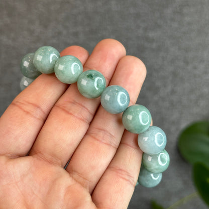 Green Jadeite Jade Bracelet Size 13.2 mm