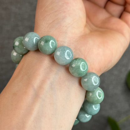 Green Jadeite Jade Bracelet Size 13.2 mm