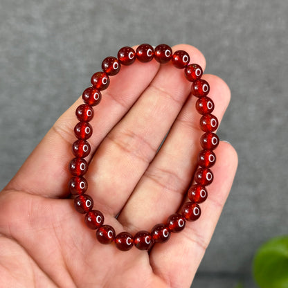 Natural Garnet VIP Bracelet size 7 mm