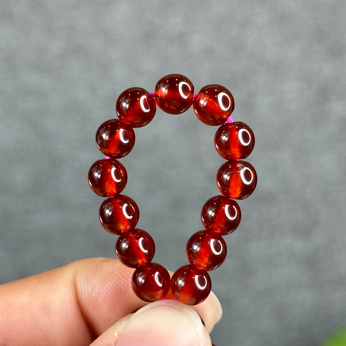Natural Garnet VIP Bracelet size 7 mm