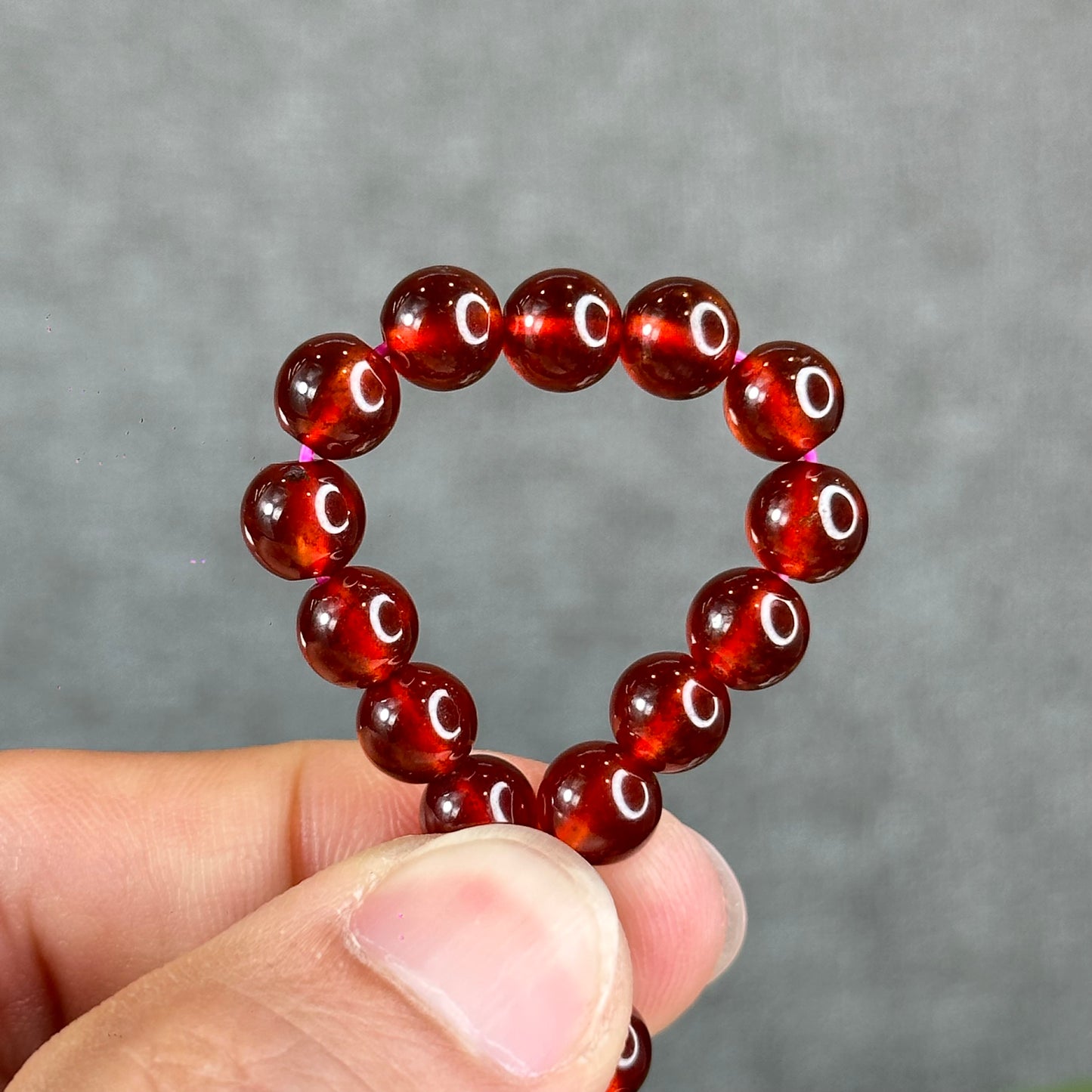 Natural Garnet VIP Bracelet size 7 mm