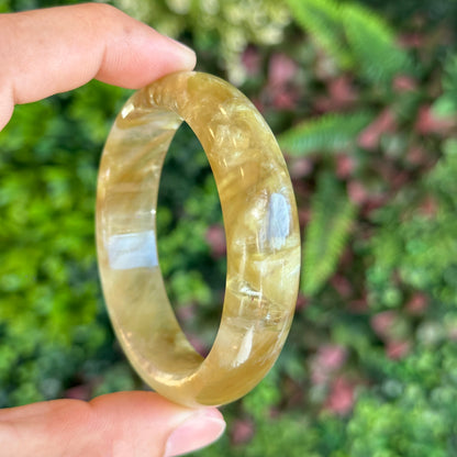 Golden Muscovite Bangle Leaf Style Size 55 mm