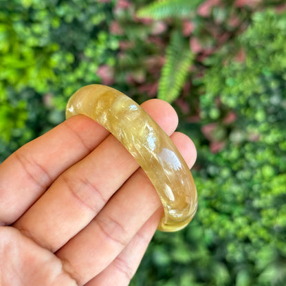 Golden Muscovite Bangle Leaf Style Size 55 mm