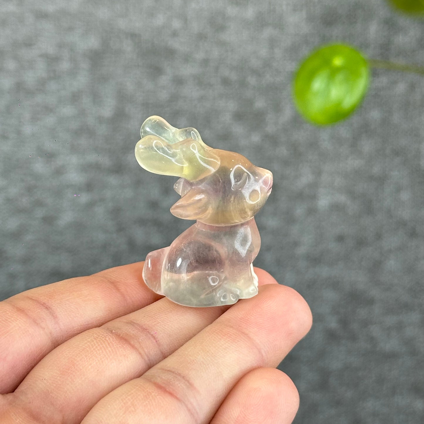 Natural Fluorite Deer Figurine