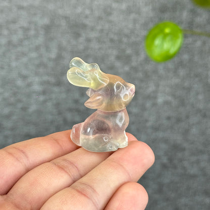 Natural Fluorite Deer Figurine