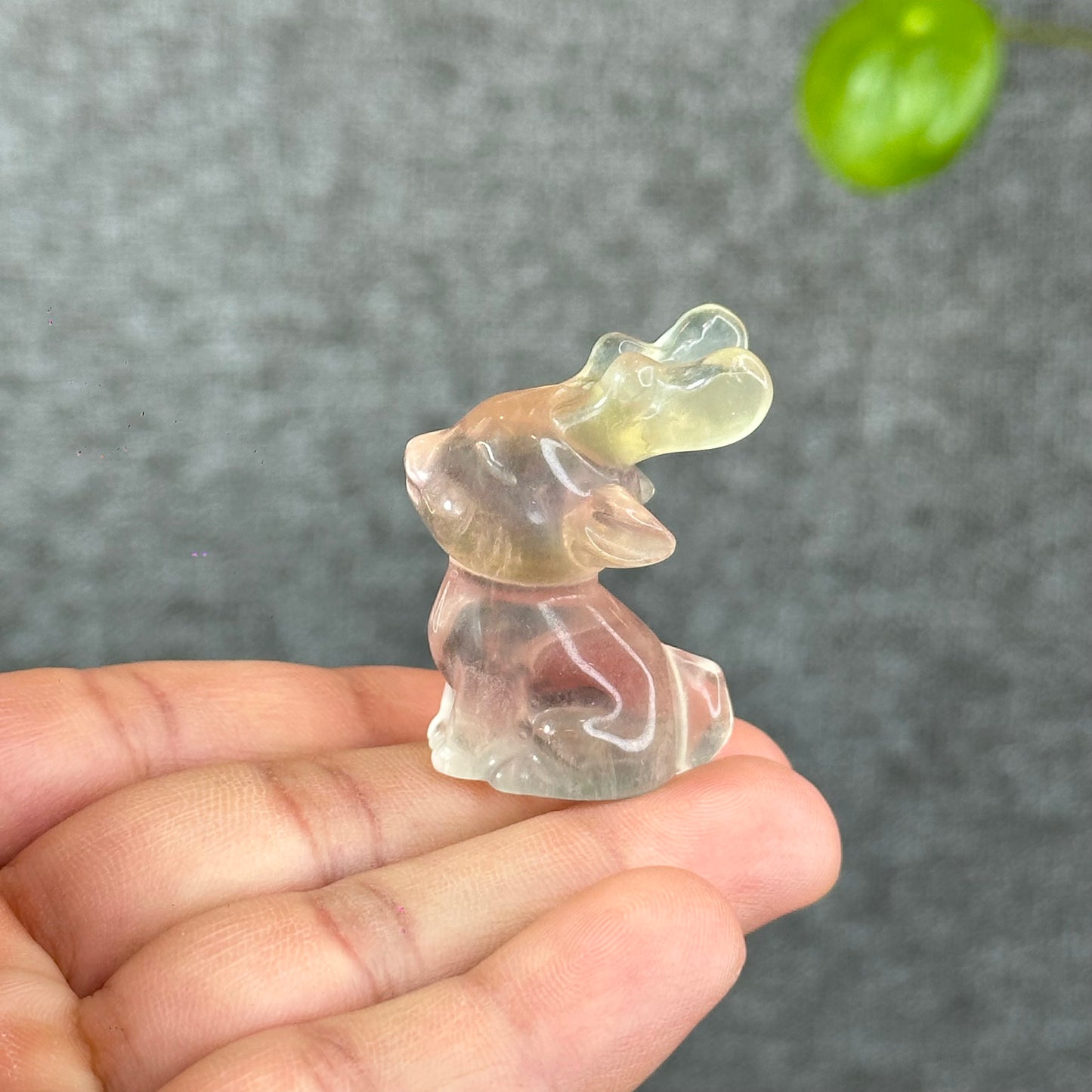 Natural Fluorite Deer Figurine