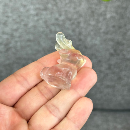 Natural Fluorite Deer Figurine