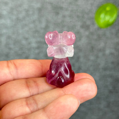 Natural Fluorite Deer Figurine